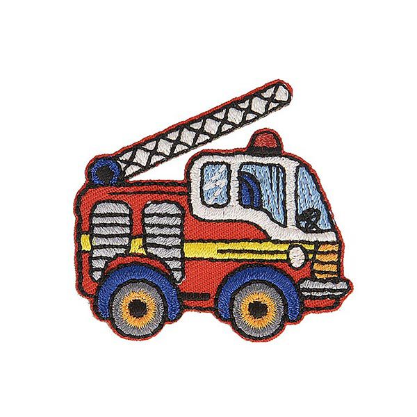 Application voiture de pompiers [ 4 x 4,5 cm ] – chili/écru,  image number 1