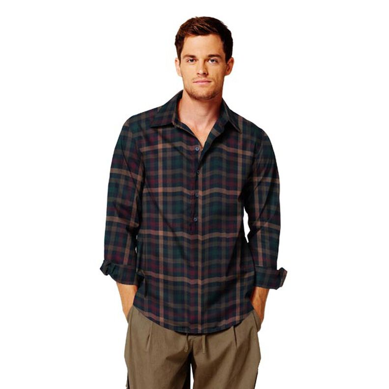 Carreau écossais Stretch – navy,  image number 5