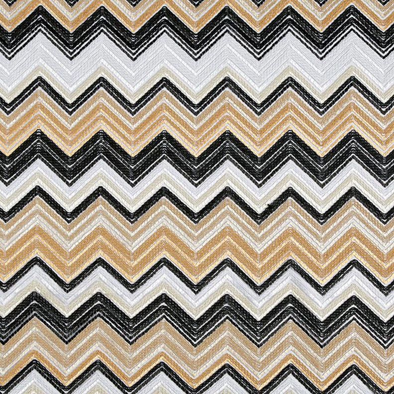 Tulle Zigzag – marron clair/noir,  image number 1