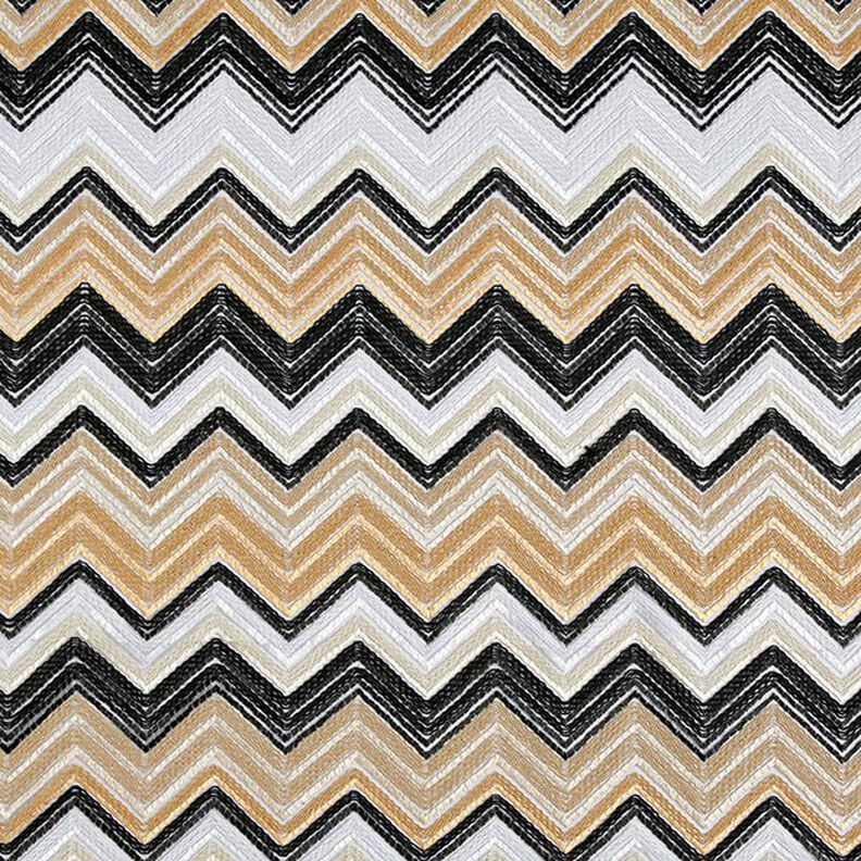 Tulle Zigzag – marron clair/noir, image number 1