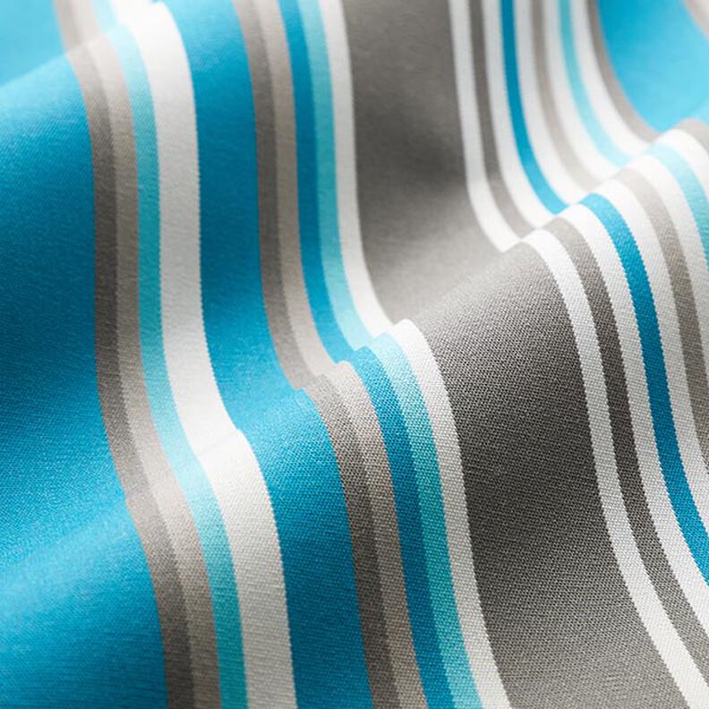 Toile pour store banne Rayures mixtes – gris/turquoise,  image number 3