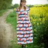 Jersey coton Rayures fleurs & ancres | Glitzerpüppi – blanc/chili,  thumbnail number 6
