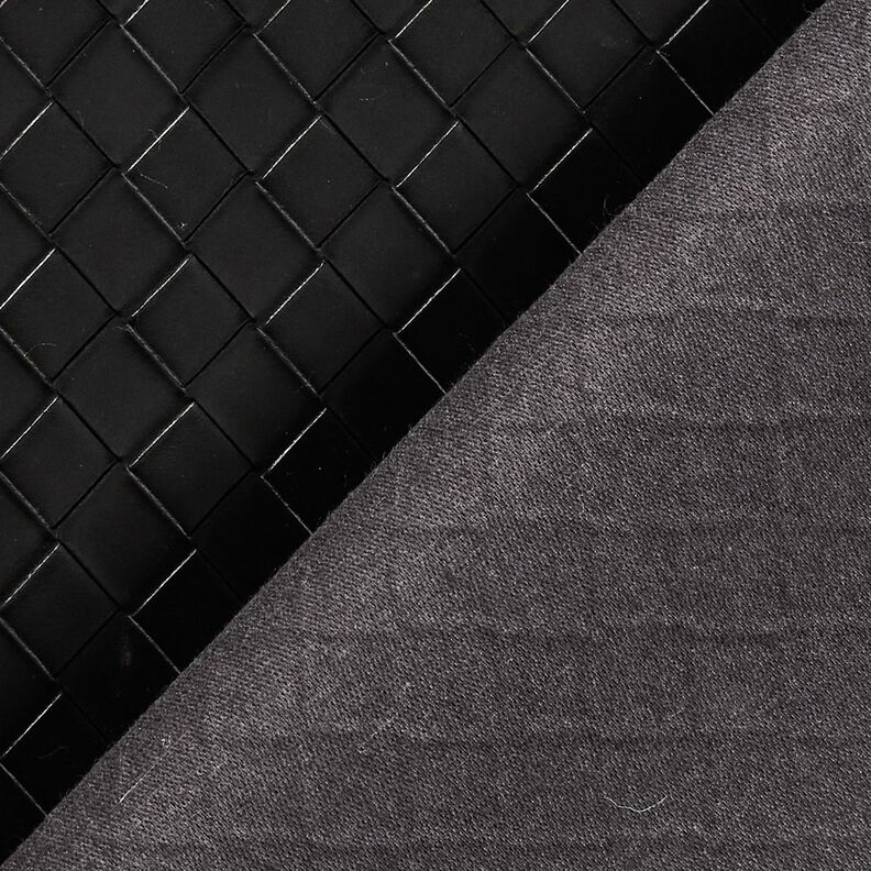 Similicuir tressé | Katia Fabrics – noir,  image number 4
