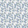 Popeline coton Blümchenmeer – bleu jean/blanc,  thumbnail number 1
