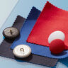 Bouton recouvert, Tissu croisé coton stretch – bleu roi,  thumbnail number 2