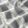 Tissu de coton fin à carreaux – gris clair/blanc,  thumbnail number 2