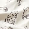 Tissu de décoration Canvas Chiens – crème/gris,  thumbnail number 2