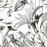 Mélange viscose lin Plantes tropicales – écru/noir,  thumbnail number 5