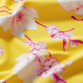 Tissu pour maillot de bain Magnolias – jaune clair, 