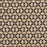 Tissu en coton Cretonne Carreaux à fleurs – noir/taupe clair,  thumbnail number 1