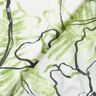 Coton et soie mélangés Fleurs abstraites – ivoire/vert tendre,  thumbnail number 4