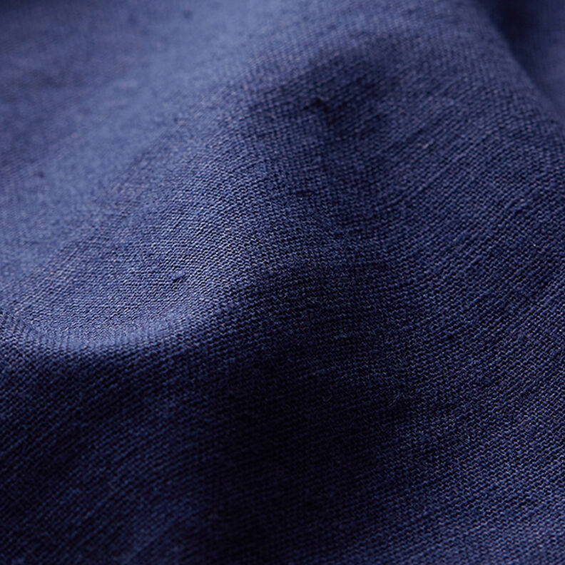 Mélange lin coton Uni – bleu marine,  image number 2