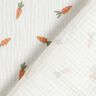 Tissu double gaze de coton petites carottes – écru,  thumbnail number 4