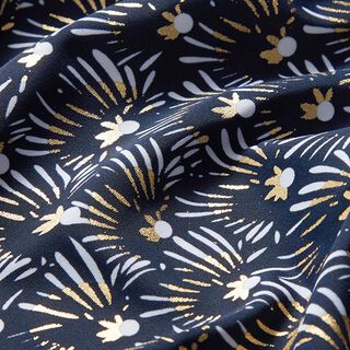 Tissu pour maillot de bain Feu d’artifice – bleu marine, 