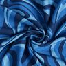 Crêpe de viscose avec vagues – bleu marine/bleu roi,  thumbnail number 3