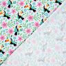 Jersey coton Toucans dans la jungle fleurie – bleu bébé/orange,  thumbnail number 4