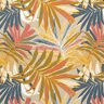 Tissu de décoration Canvas Feuilles de jungle 280cm – sable/chili,  thumbnail number 1