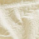 Jersey jacquard Cloqué Torsades – blanc, 