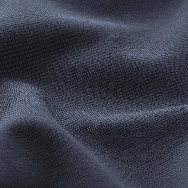 Jersey coton Medium uni – bleu nuit,  image number 4
