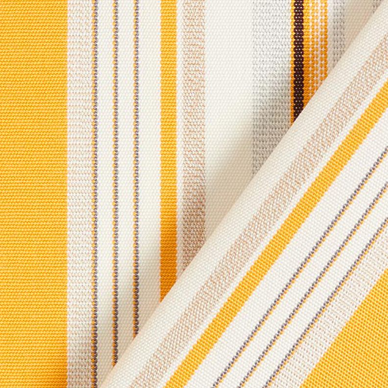 Toile pour store banne Rayures mélangées – jaune/gris clair, image number 5