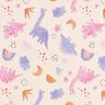 Popeline coton Princesses dinosaures Impression numérique – beige clair,  thumbnail number 1