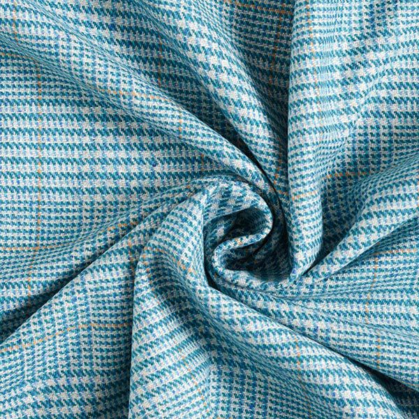 Drap de laine Prince de Galles – turquoise,  image number 6