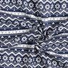 Tissu en coton Popeline Motif norvégien – bleu nuit,  thumbnail number 3