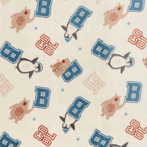 Polaire douillet Veste style collage – beige clair/bleu, 