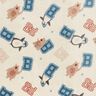 Polaire douillet Veste style collage – beige clair/bleu,  thumbnail number 1