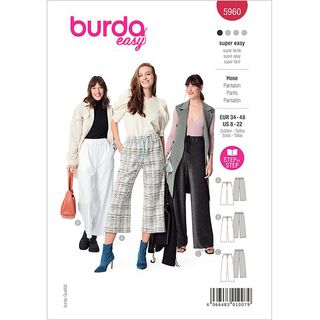 Pantalon | Burda 5960 | 34-48, 