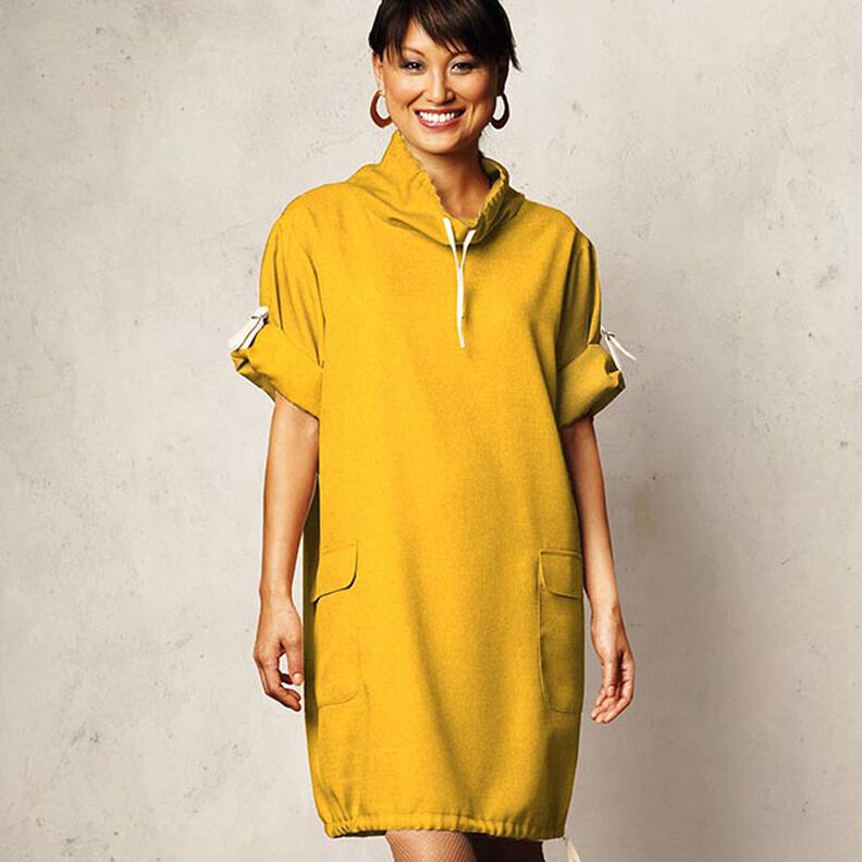 Polaire de coton Uni – jaune curry, image number 7