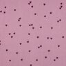 Jersey côtelé Cœurs éparpillés | Poppy Fabrics – violet pastel/merlot,  thumbnail number 1