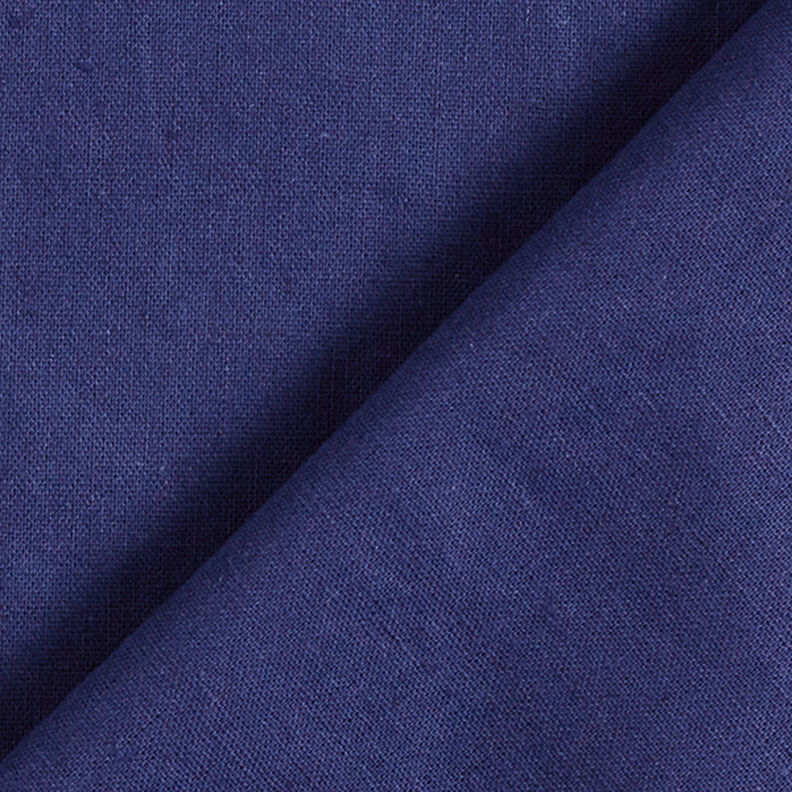 Mélange lin coton Uni – bleu marine,  image number 3
