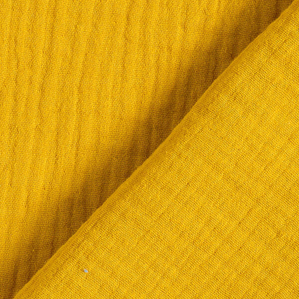 Tissu double gaze de coton – moutarde,  image number 4