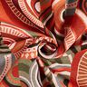 Tissu de décoration Gobelin demi-cercles abstraits – terre cuite/vert,  thumbnail number 3