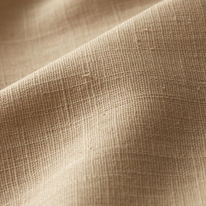 Tissu de lin en ramie mélangée medium – amande,  image number 2