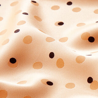 Satin jacquard à pois – abricot, 