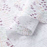 Tissu double gaze de coton Vrilles de feuilles – blanc/aubergine,  thumbnail number 3