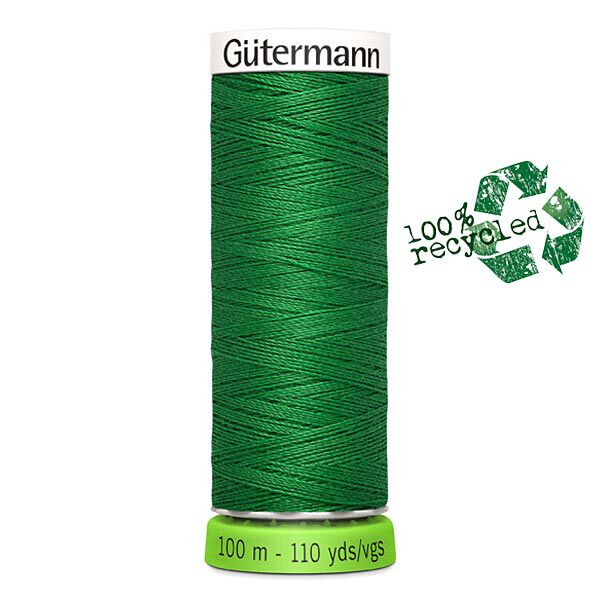 Fil à tout coudre rPET [396] | 100 m  | Gütermann – vert herbe,  image number 1
