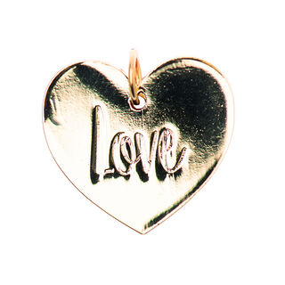 Pendentif Love [16 mm x 17 mm] | Rico Design – or, 