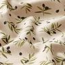 Tissu de décoration Semi-panama Olives noires – nature,  thumbnail number 2