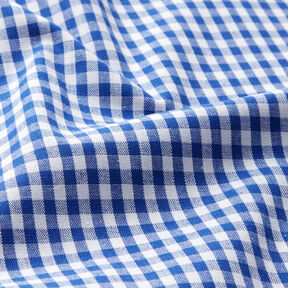 Tissu en coton Vichy à carreaux 0,5 cm – bleu roi/blanc, 