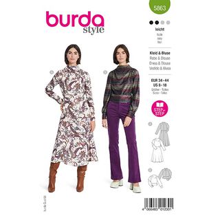 Robe / Chemisier | Burda 5863 | 34-44, 