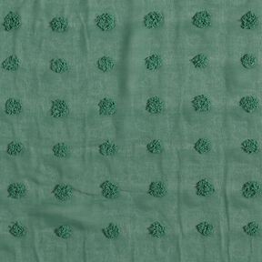 Mousseline Gros pois Dobby – vert sapin, 