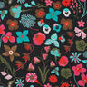 Popeline coton Meadow Flower Impression numérique | Nerida Hansen – noir/turquoise,  thumbnail number 1