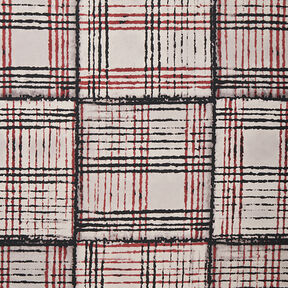 Tissu chemisier à carreaux estompés – gris perle, 