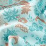 Viscose Voile Motif de bordure florale Paisley – bleu,  thumbnail number 6