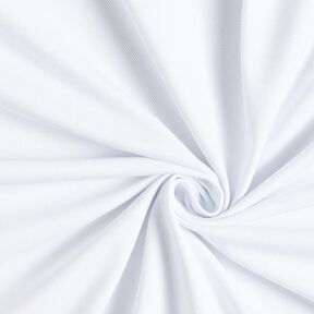 Jersey coton Piqué fin – blanc, 