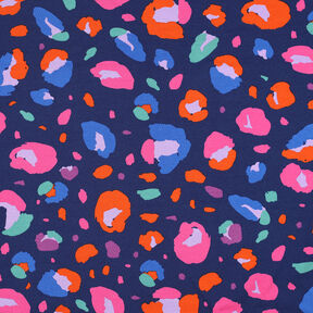 GOTS Jersey coton Animal | Nerida Hansen – bleu marine/orange, 