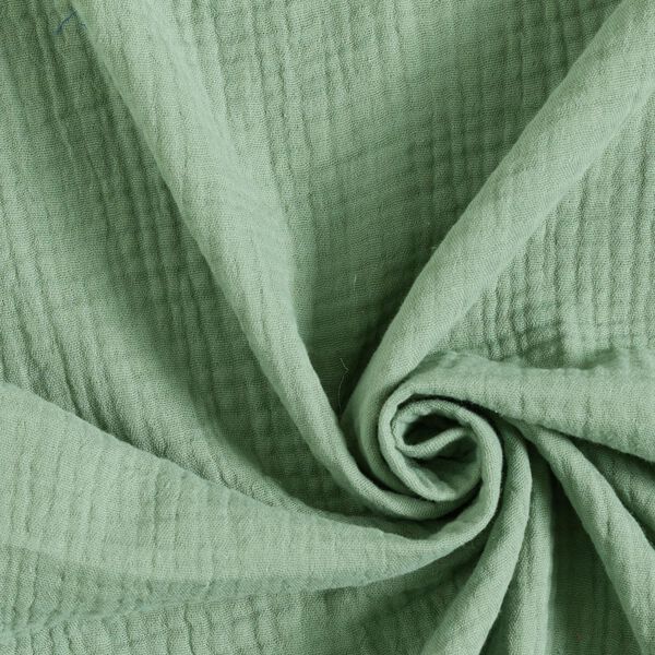 GOTS Tissu triple gaze de coton – roseau,  image number 4